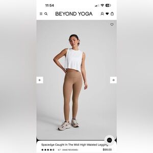 Beyond Yoga | Spacedye Caught In The Midi High Waisted Legging | m